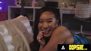 OOPSIE - College Chicks Kimmy Kimm & Summer Col SCISSOR + SQUIRT With MILF Dee Williams!