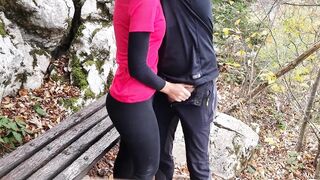 Sexy teen drilled hard in public