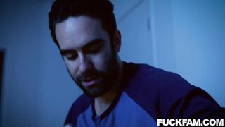 Sexually excited dude is banging Britney Amber, his ally's wife during the time that that guy's sleeping in the same daybed