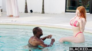 BLACKED Nice-looking coed Kelly has ardent fling with Aaron