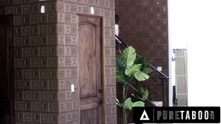 PURE TABOO Stepmom Mona Azar Joins Her Stepson And His New Roommate Gizelle Blanco For A 3-Some