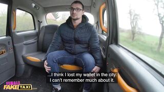 Female Fake Taxi Party chap given a sexual treat from a taxi driver with a truly hawt body