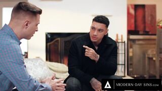 Petite Floozy DOUBLE DESTROYED By two Chaps