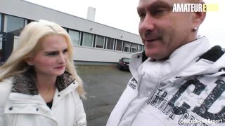 AMATEUREURO - Busty German Golden-Haired Takes Biggest Dong In Her Pleasing Pussy