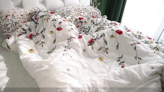 what are you doing? Don't cum inside step mama! step son bangs blindfolded stepmom