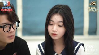 Slim Asian young beauty with small bazookas and taut pussy