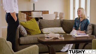 Tricky babysitter haley reed strikes a precious deal for anal-act of love