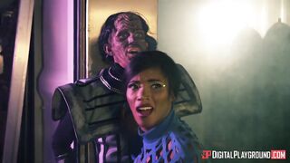 Alien prisoner wrecks kiki minaj's butt