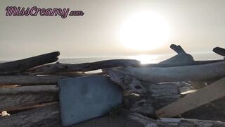 Stranger caught my wife touching weenie on a in nature's garb beach in public