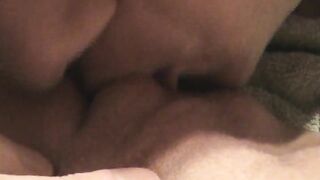POV Licking and sucking her big clit! Watch her big clit head throb!