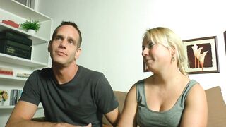 Asian golden-haired and brunette bang one big schlong in their snatches