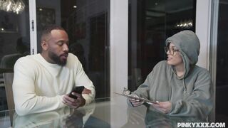 AMBER ALENA TAKES HUGE BLACK COCK