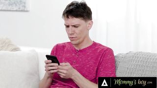 MOMMY'S BOY - Curvy Stepmom Ryan Keely Settles For Stepson's Dick After Being Tricked!
