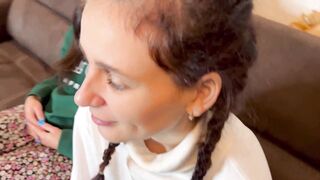 Modest girls in the entrance were frozen and agreed to sex with strangers