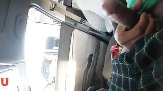 Dickflash Mature at gas station