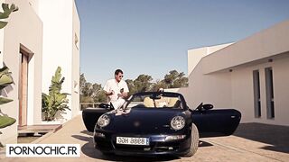 Anal three-some in a villa in Ibiza