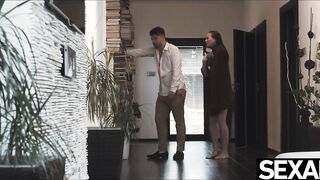 Stunning maid makes her employer's wildest dreams come true