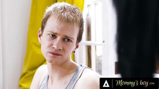 MOM'S MALE - Virgin Stepson Almost Doesn't Pull Out Of His German Stepmom Texas Patti!