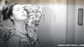 Schoolgirl disguises as her mamma and bangs the teacher