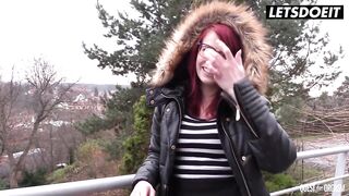 Petite Titties Redhead Fingers & Toys Her Czech Vagina After Interview - LETSDOEIT