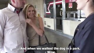 Astounding outdoor swingers party