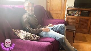 The delivery guy helps me and in exchange I fuck him and record it for my husband to see