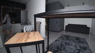 Real Cheating. Wife And Neighbor Fuck In The Kitchen, As The Husband Is Resting In The Room. Homemade Anal