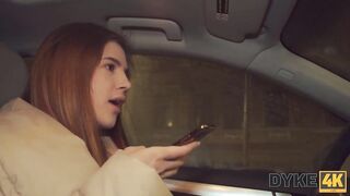 DYKE4K. Soaked and upset with Rita Fox, Jessika Golden-Haired, Minni Love