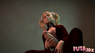 Sexy Futa Golden-haired Gets DPed By 2 Hot Cops