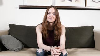 Redhead amateur 69s crazy stud on casting