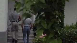 A curvy and slutty german lady gets drilled by two young dudes