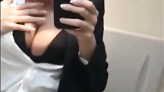 Flight attendant uses inflight wifi to cam on HornyCamSlut.com