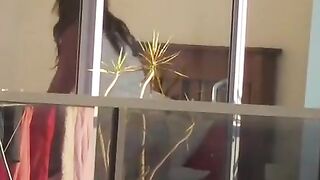 Voyeur secretly spies on his neighbor