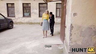 HUNT4K. Provocative cutie leaves boyfriend alone and gets bonked in bottom