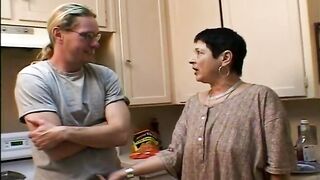 The cleaning lady buggered in the crazy ass by the landlord