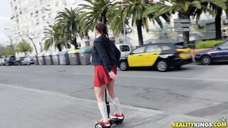 Pamela sanchez and her sex segway roam the streets