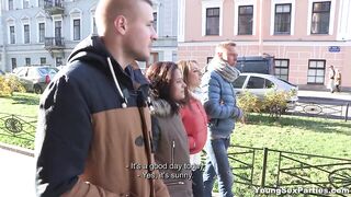 Hot youthful russians having foursome
