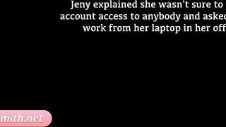 My Employee. Jeny Smith teases a man and got exposed in office