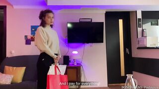 My first painful anal. Student pays rent with anal virginity. (With subs)