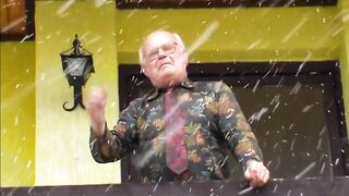 Naive charity girl tempted by grandpapa Mireck