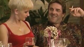 Four hard jocks and four marvelous German ladies in action