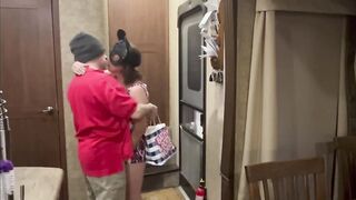 Hawt, horny, brunette milf wishes to screw the neighbor so calls him for a lost package!