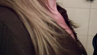 Mamma Pulls her Stepson into a Rest Stop Bath during a Road Travel