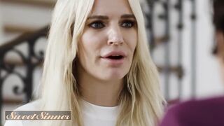 SWEET SINNER - Anna Claire Clouds Goes To Her BF's House To Make His Dad Want For Her Cunt