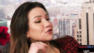 Voyeur CFNM 21yo slut seduces black wang