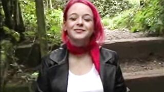 Pregnant British MILF Flashing