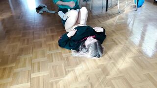 Sexually excited girlfriend fucked all over, squirts on the floor gets biggest load in return