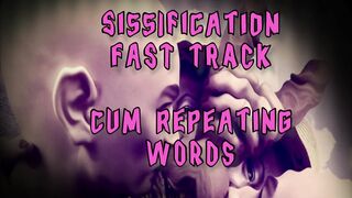 Fast Track into Sissy Hood Cum reiterating what I say and become a sissy fag