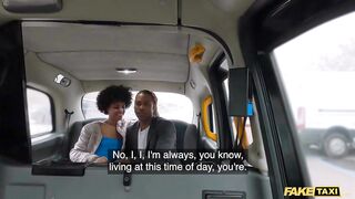 Fake Taxi Selva Lapiedra Is banged by two big ramrods on the backseat of London Taxi