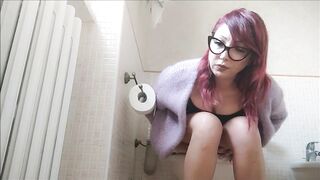 over 20 minutes on the biffy with my stepmom